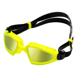 Aquasphere Kayenne Pro – Yellow Titanium Mirrored Lens – Yellow Swim Tri Goggles - Image 3