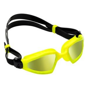 Aquasphere Kayenne Pro – Yellow Titanium Mirrored Lens – Yellow Swim Tri Goggles - Image 2