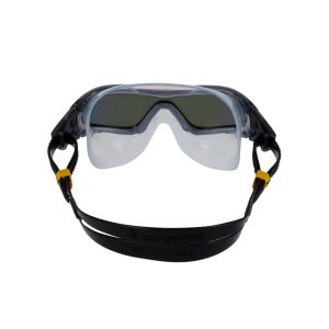 Aquasphere Vista Pro - Indigo Titanium Mirrored Lens - Grey/Orange Swim Mask - Image 4