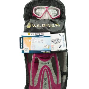 U.S. Divers Cozumel TX II - Adult Snorkeling Set - Coral/Navy - Image 10