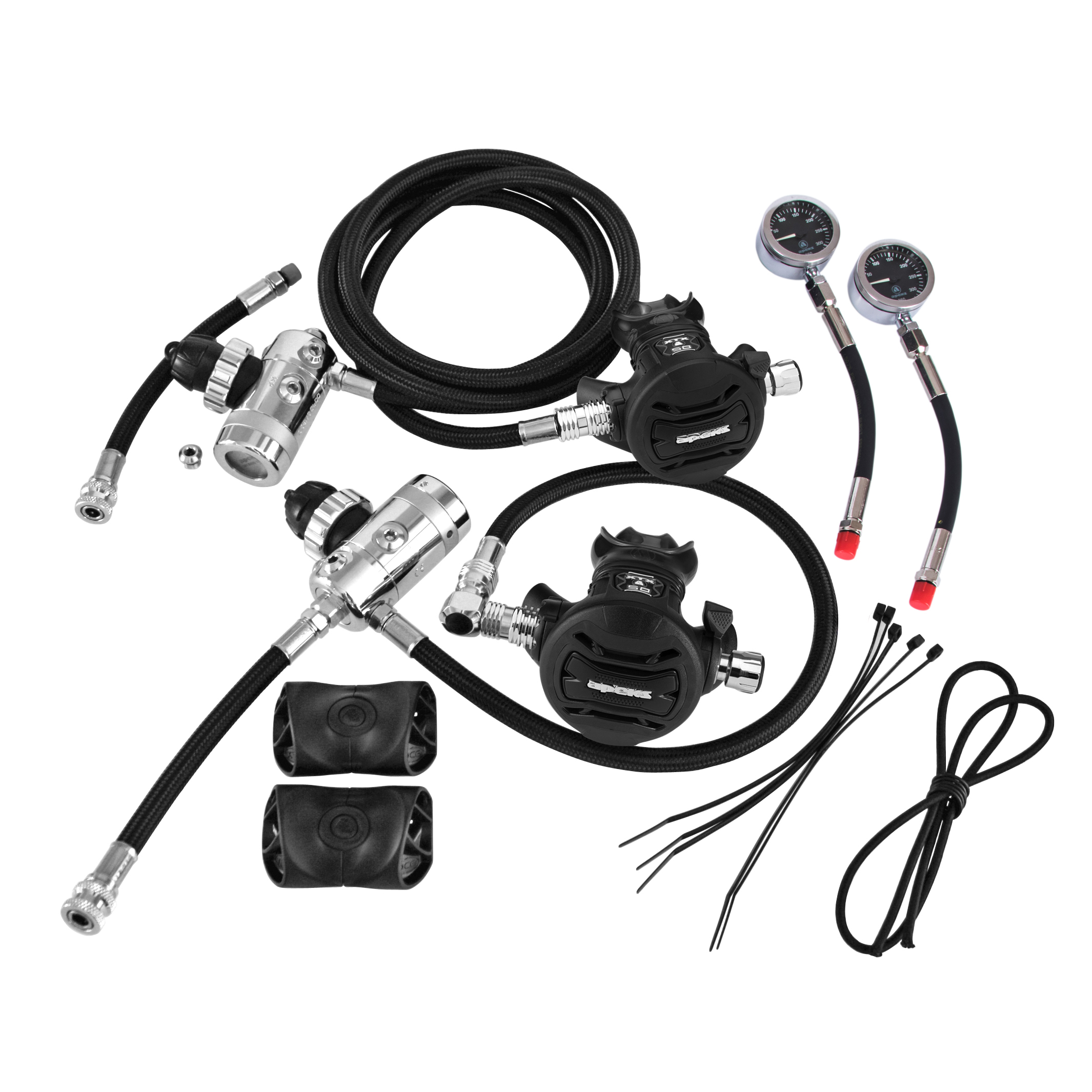 Apeks XTX50 Sidemount Regulator Set Complete